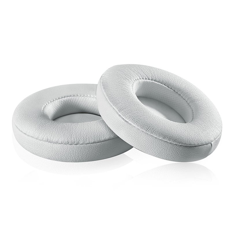 Jarmor Solo 2/3 Wireless Earpads - JARMOR Replacement Protein Leather & Memory Foam Ear Cushion Cover for Beats Solo2/3 Wireless On Ear by Dr. Dre Headphones ONLY (NOT FIT Solo 2 Wired) - White - Image 5